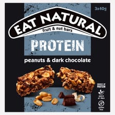 Eat Natural Protein Peanuts & Dark Chocolate Fruit & Nut Bars 3 Pack