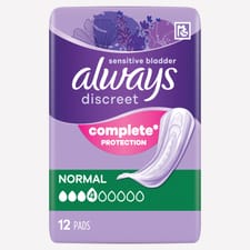 Always Discreet Pads Normal 12 Pack