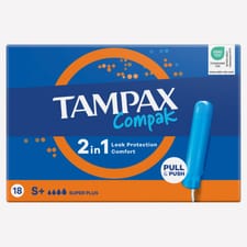 Tampax Compak Super Plus Applicator Tampons 18