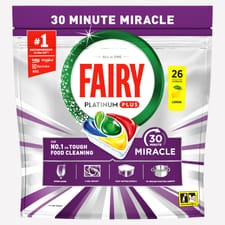 Fairy Miracle Dishwash Tabs Lemon 26s