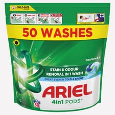 Ariel Liquid Pods 50 Washes Original 
