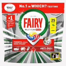Fairy Platinum Plus Lemon Dishwasher Tablets 25 Pack