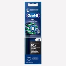 Oral-B Pro Cross Action Black Toothbrush Heads 2 Pack