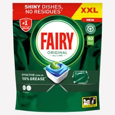 Fairy Original All In One Dishwasher Tablets Regular, 60 Tablets