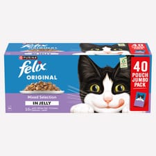 FELIX Original Mixed Selection in Jelly Wet Cat Food 40x85g