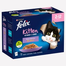 Felix As Good As It Looks Kitten Mix 12x85g 