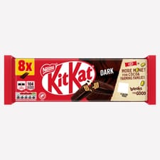 Kit Kat 2 Finger Dark Chocolate Biscuit Bar 8 Pack Multipack 165.6g