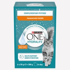 Purina One Hydralife Cat Liquid Chicken 6 x 50g