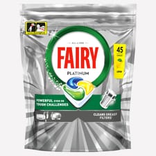 Fairy Platinum Dishwash Tabs Lemon 45s